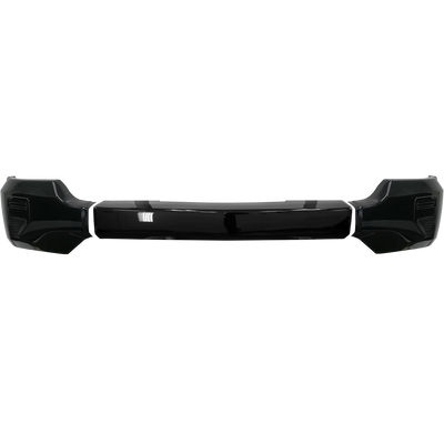 Gloss black front BumperShellz for 2016-2018 Chevy Silverado 1500, no parking sensors, no fog lamps