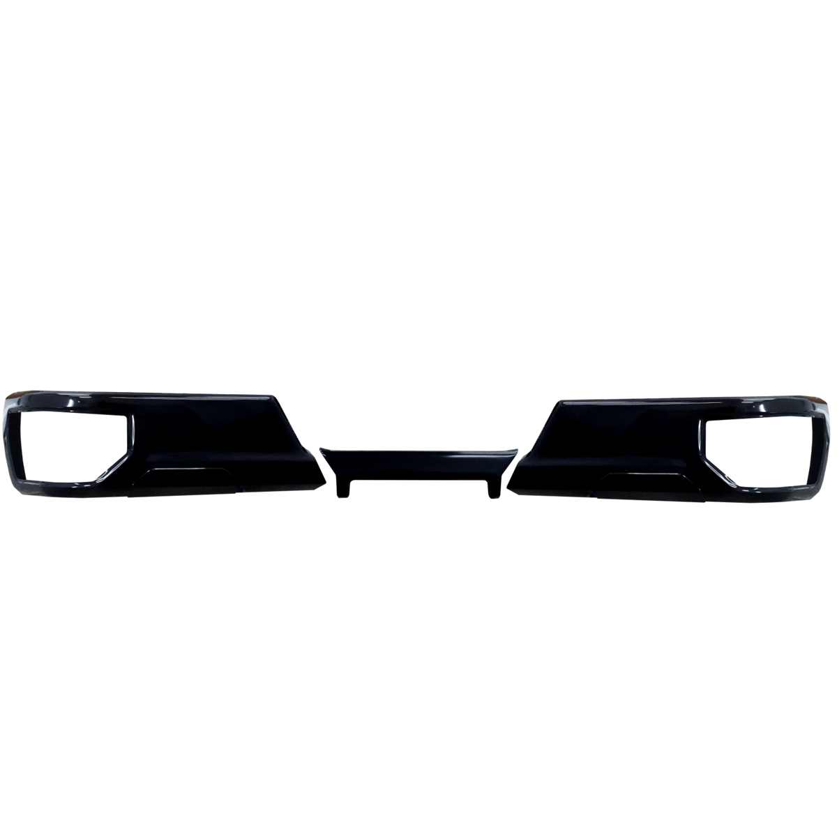 Gloss Black 2019-2023 Silverado/Sierra Rear Bumper Cover, No Sensors No Cut-Outs