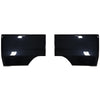 Gloss black BumperShellz for 2022 Toyota Tundra rear bumper covers