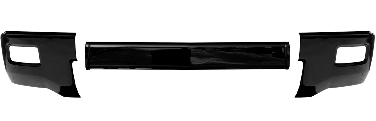 2014-2015 Chevy Silverado 1500 - Front BUMPERSHELLZ™ - with foglamp cutouts in gloss black