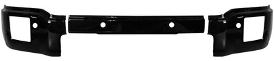 Gloss black front bumper cover for 2014-2015 GMC Sierra 1500, Chrome Delete BumperShellz with parking sensor cutouts.