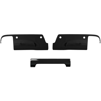Gloos Black rear bumper covers with parking sensors for the 2014-2018 Chevy Silverado and GMC Sierra - black out kit