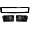 Gloss Black 2015-2017 Ford F-150 Front Bumper Covers without fog lamp option, Chrome Delete Kit