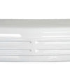 Gloss white front bumper cover for 2007-2013 Chevy Silverado, Chrome Delete BumperShellz, no air intake cutouts