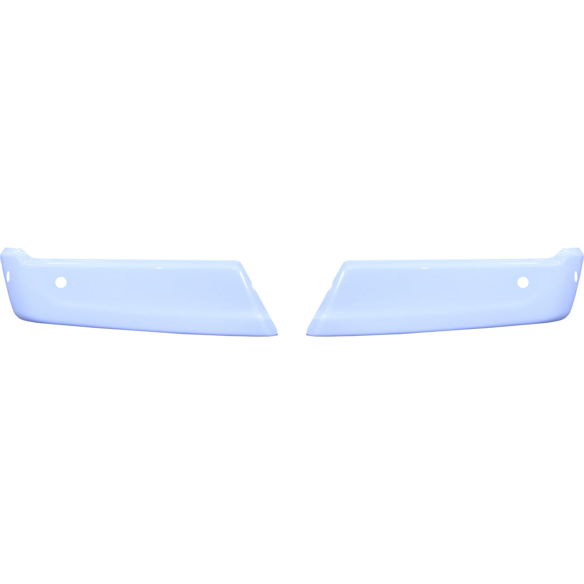 Gloss white 2021-2023 ford f150 Rear Bumper Covers with 4 parking Sensor hole cut outs, chrome delete kit 