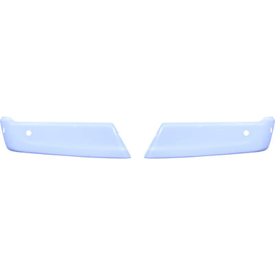 Gloss white 2021-2023 ford f150 Rear Bumper Covers with 4 parking Sensor hole cut outs, chrome delete kit 