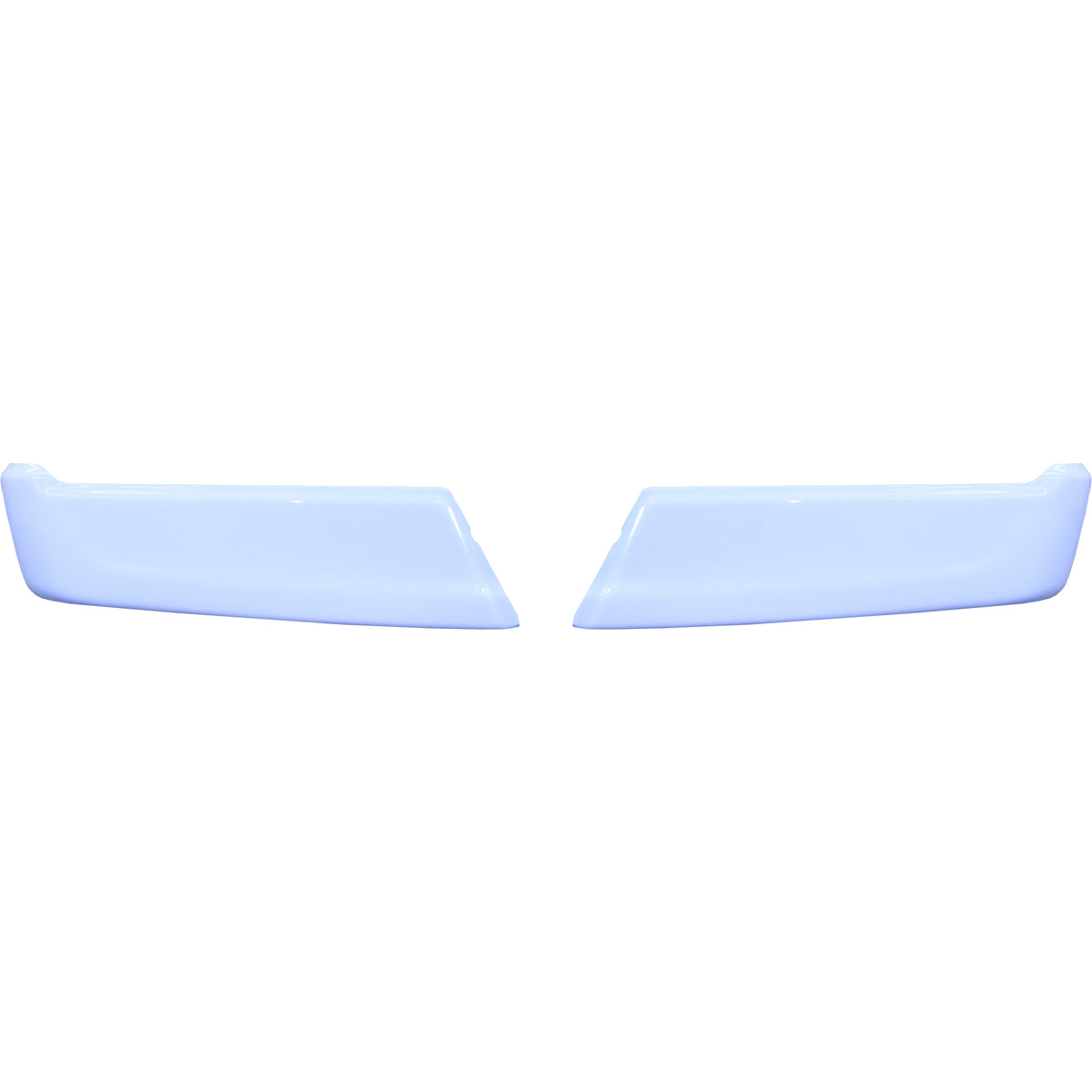 Gloss White 2021-2023 F150 Rear Bumper Covers without sensors - BumperShellz Chrome Delete Kit None Gloss White