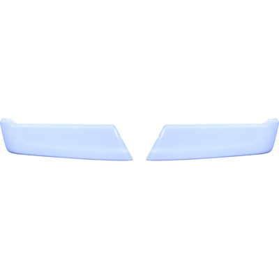 Gloss White 2021-2023 F150 Rear Bumper Covers without sensors - BumperShellz Chrome Delete Kit None Gloss White