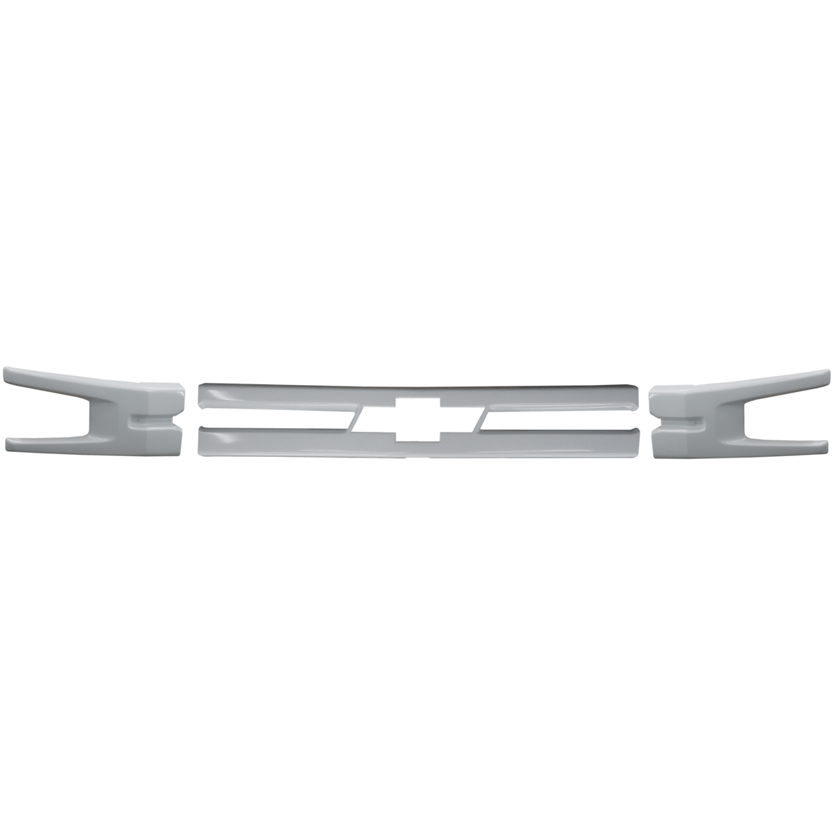 Gloss White Grille Overlay for 2019-2020 Silverado 1500 LT/LTZ, for a crisp and clean look.