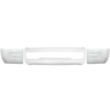 Gloss White Bumper Covers for  2017-2019 Ford F250 or F350 without fog lamp cut outs, chrome delete kit