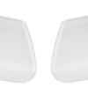 Gloss white rear bumper cover for 2007-2013 Chevy Silverado/GMC Sierra, no parking sensor cutouts.