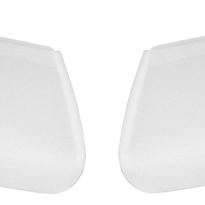 Gloss white rear bumper cover for 2007-2013 Chevy Silverado/GMC Sierra, no parking sensor cutouts.