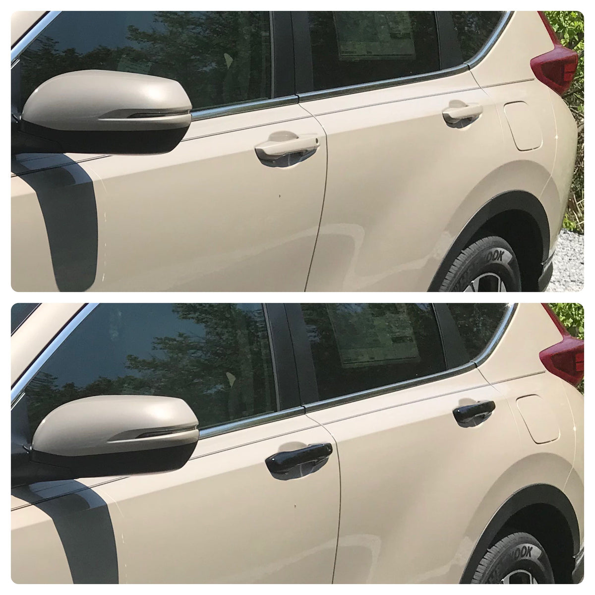DH6276BLK 17-22 Honda CR-V No Smart Key 8 PCS Gloss Black Snap-on W/Tape Door Handle Cover Chrome Delete Kit
