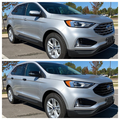 DH6254BLK 13-20 Ford Fusion Works over Keyless Sensors 8 PCS Gloss Black Snap-on W/Tape Door Handle Cover Chrome Delete Kit