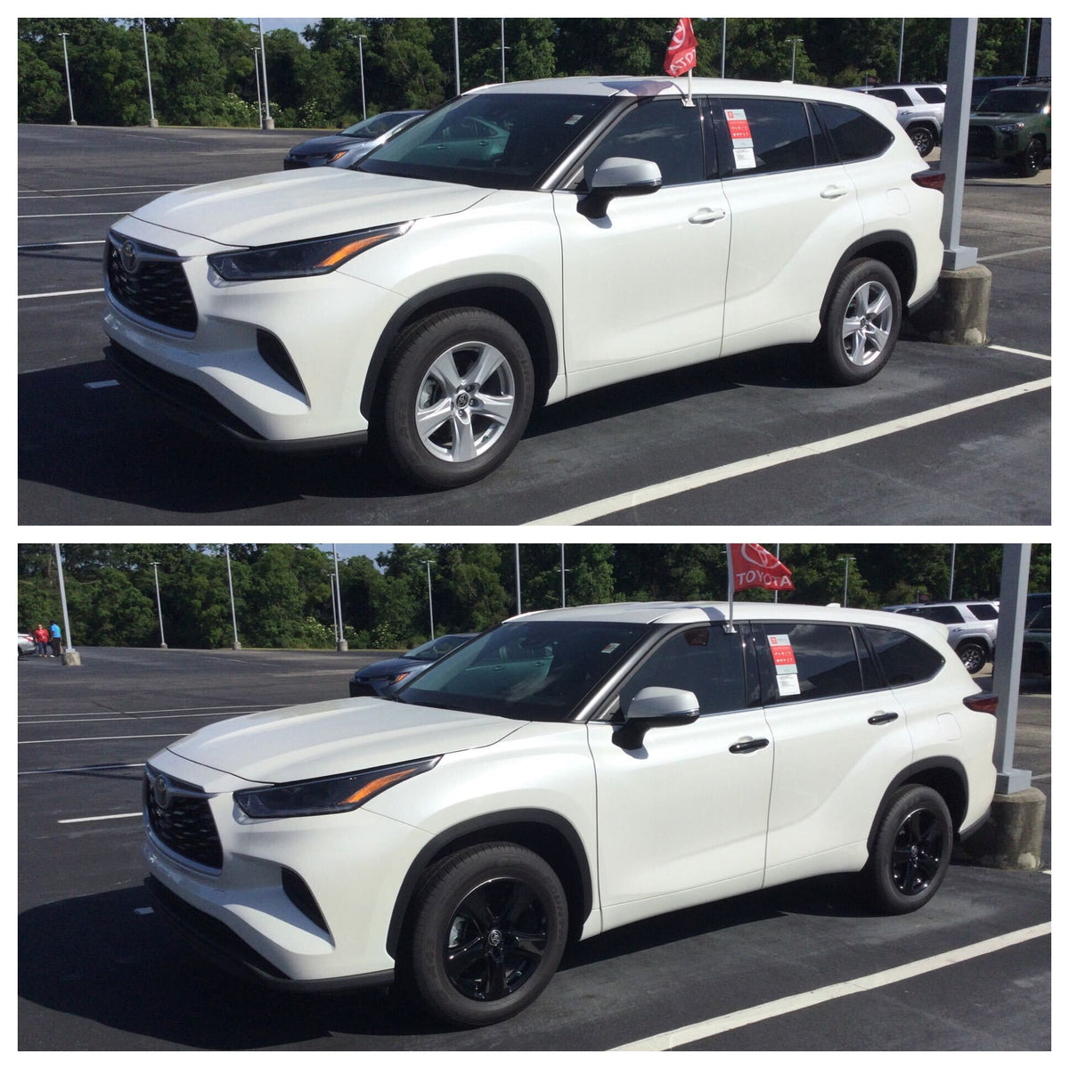 2019-2022 Toyota RAV4 Works over Keyless Sensors 4 PCS Gloss Black Snap-on W/Tape Door Handle Cover Chrome Delete Kit