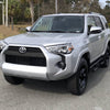 After installation, showcasing the Matte Black Upper Grille Garnish on a 2014-2022 4Runner SR5, highlighting the enhanced aesthetic.