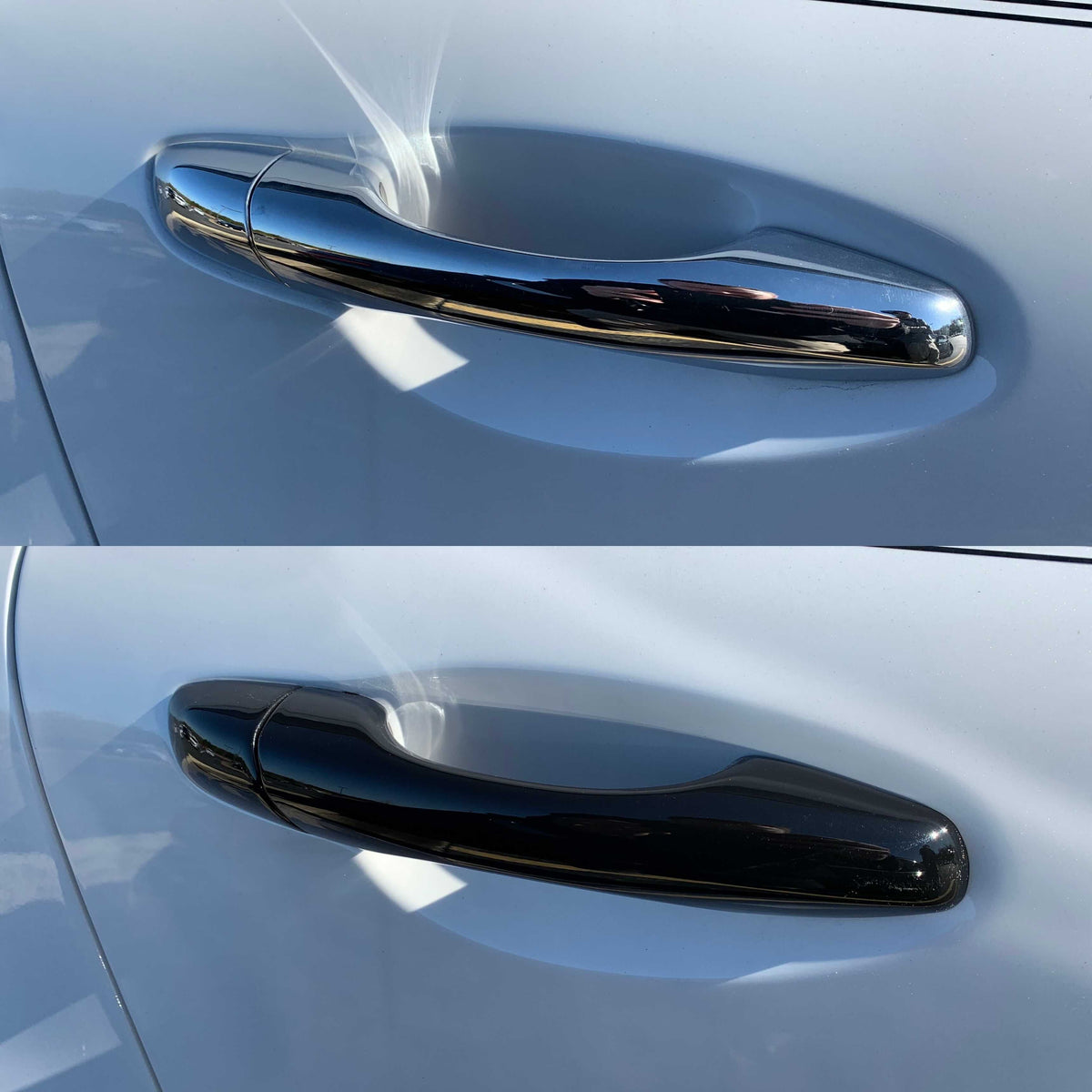 DH6317BLK 16-20 Kia Sorento No Smart Key 8 PCS Gloss Black Snap-on W/Tape Door Handle Cover Chrome Delete Kit