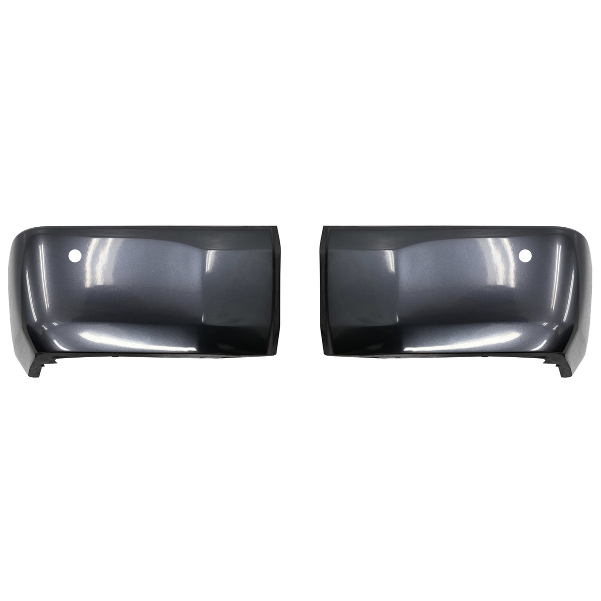 Magnetic Gray Metallic (Color Code: 1G3) BumperShellz Rear Bumper Overlays for 2014-2021 Toyota Tundra, With Sensor Holes