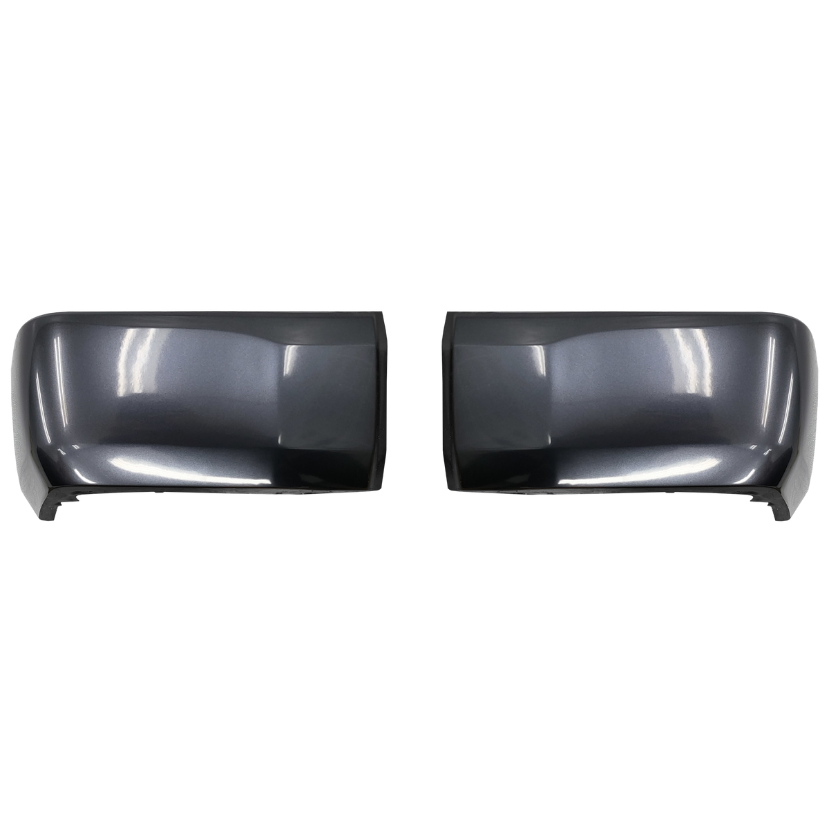 Magnetic Gray Metallic (Color Code: 1G3) BumperShellz Rear Bumper Overlays for 2014-2021 Toyota Tundra, Without Sensor Holes 