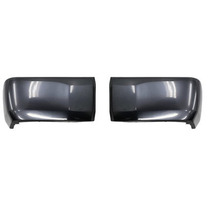 Magnetic Gray Metallic (Color Code: 1G3) BumperShellz Rear Bumper Overlays for 2014-2021 Toyota Tundra, Without Sensor Holes 