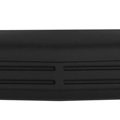 Matte black front bumper cover for 2007-2013 Chevy Silverado, Chrome Delete BumperShellz, no air intake cutouts.