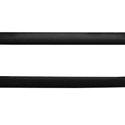 Matte Black 2015-2017 Ford F-150 Front Bumper Covers with fog lamp cutouts, Chrome Delete Kit