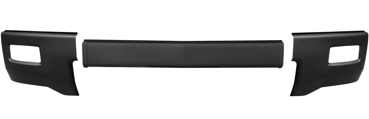 Matte Black 2014-2015 Chevy Silverado 1500 - Front BUMPERSHELLZ™ with fog lamp cut outs