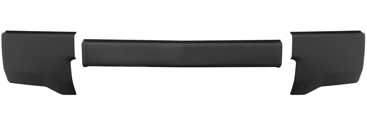 Matte Black 2014-2015 Chevy Silverado 1500 - Front BUMPERSHELLZ™ - Black-Out Kit