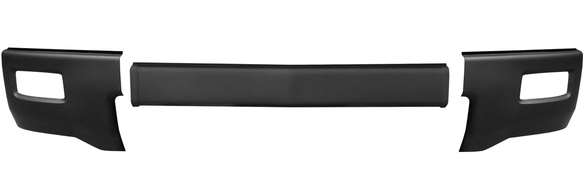 Matte Black Bumper Covers 2014-2015 Chevy Silverado 1500 - Front BUMPERSHELLZ™ with fog lamp cut outs