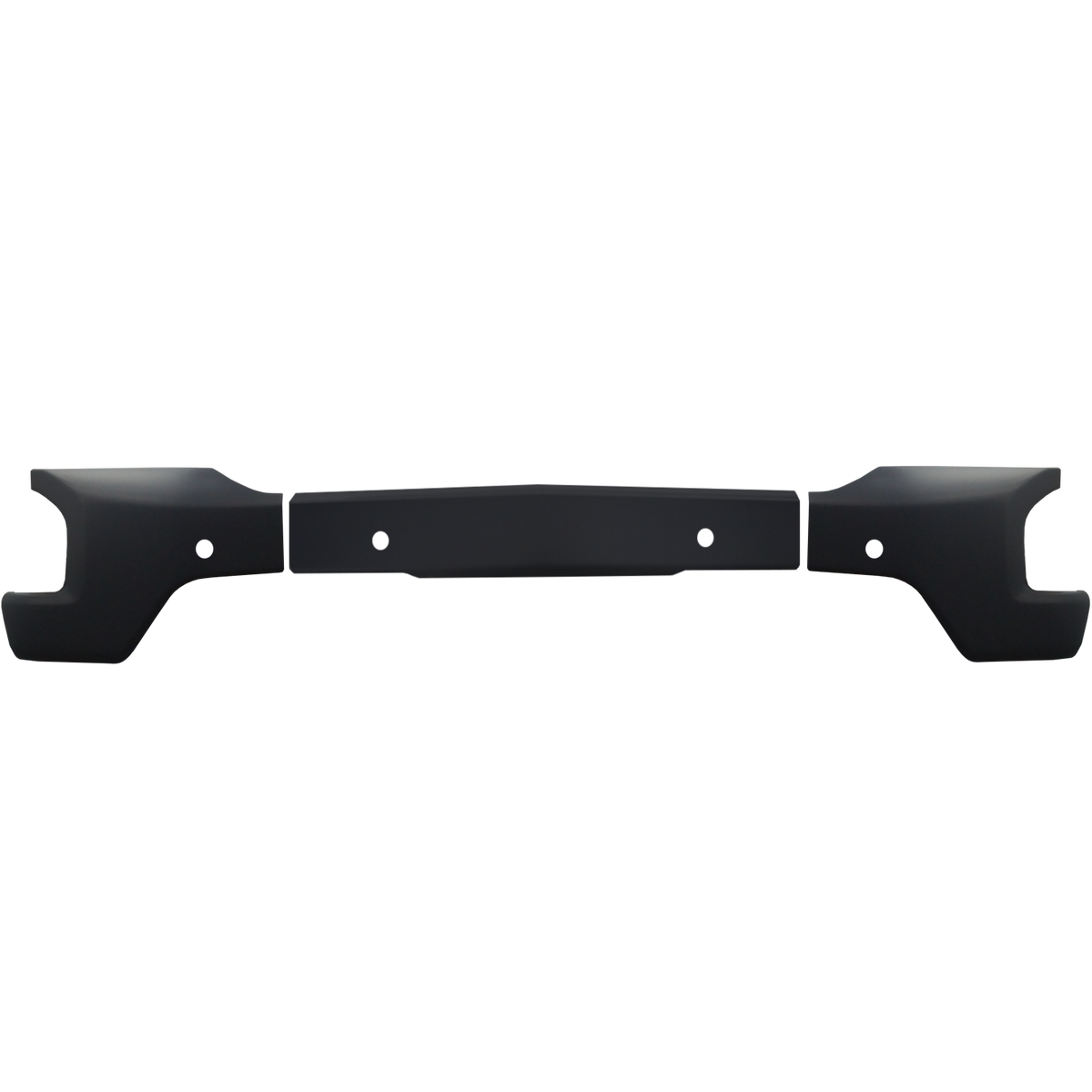2019-2021 Chevy Silverado 1500 matte black front BumperShellz, featuring parking sensor holes