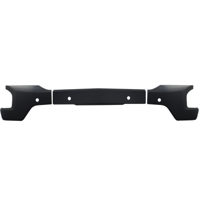 2019-2021 Chevy Silverado 1500 matte black front BumperShellz, featuring parking sensor holes