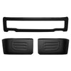 Matte Black 2015-2017 Ford F-150 Front Bumper Covers without fog lamps, Chrome Delete Kit