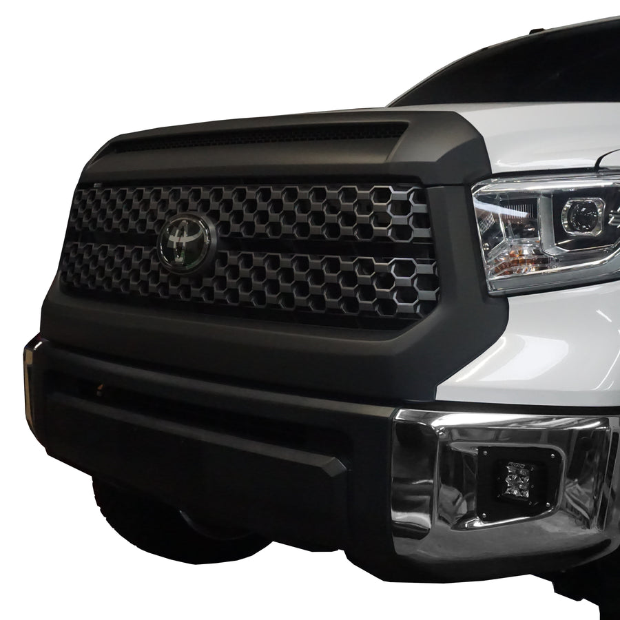 Matte Black Front Upper Hood Bulge Molding Grille For 2014-2021 Toyota Tundra