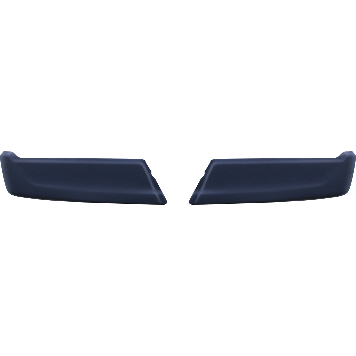 Matte Black 2021-2023 F150 Rear Bumper Covers without sensors - BumperShellz Chrome Delete Kit