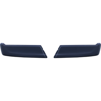 Matte Black 2021-2023 F150 Rear Bumper Covers without sensors - BumperShellz Chrome Delete Kit