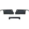 2014-2018 Chevy Silverado and GMC Sierra rear bumper covers with parking sensors in Matte Black - chrome delete kit