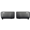 Matte Black BumperShellz Rear Bumper Overlays for 2014-2021 Toyota Tundra, With Sensor Holes