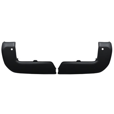Matte black rear bumper cover for 2016-2023 Toyota Tacoma, featuring parking sensor cutouts