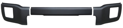 Matte black front bumper cover for 2014-2015 GMC Sierra 1500, Chrome Delete BumperShellz, no parking sensor holes.