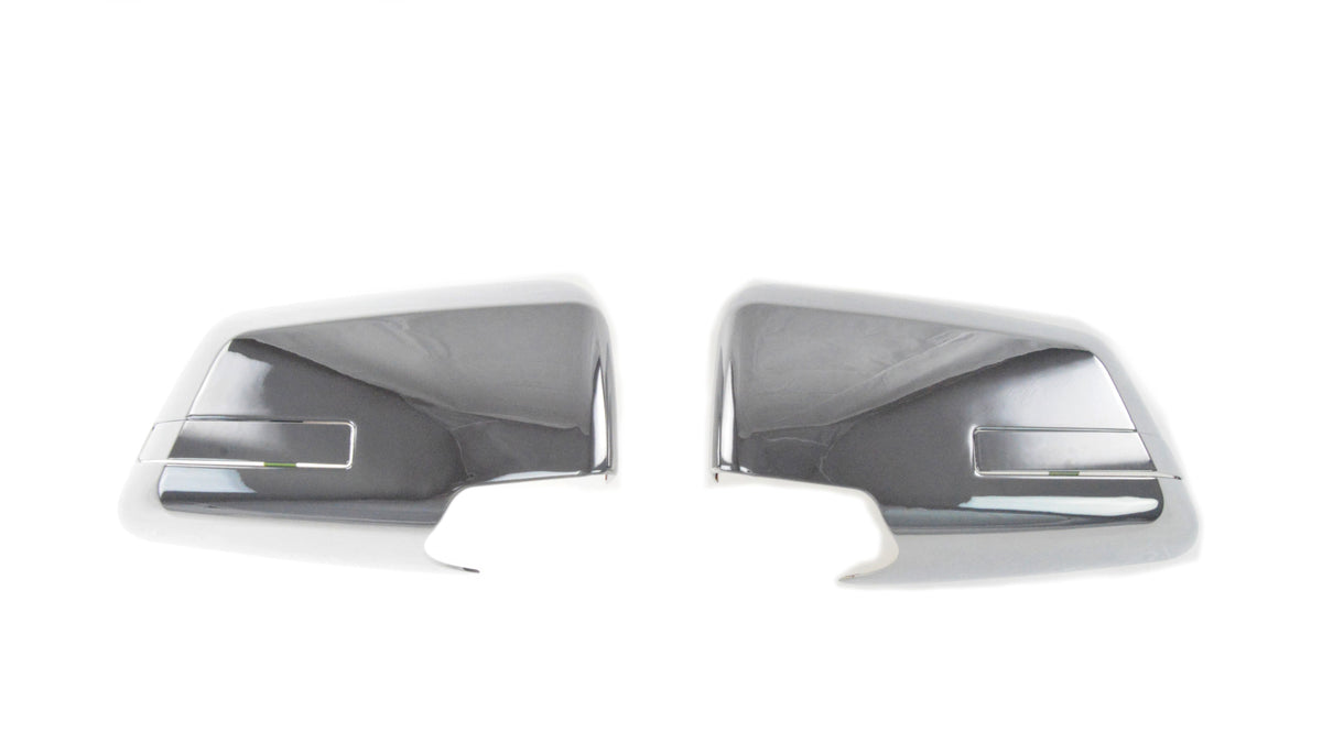 MC121 09-17 Chevrolet Traverse 4 PCS With Signal Cutout Option Full Chrome Tape-on Mirror Cover Chrome Delete Kit