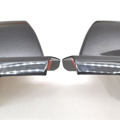 MC6177BLK 07-21 Toyota Sequoia 2 PCS Full Gloss Black Tape-on Mirror Cover Chrome Delete Kit