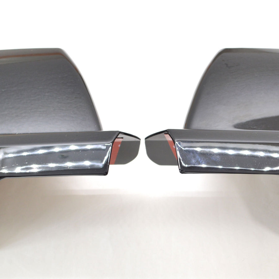 MC6177BLK 07-21 Toyota Sequoia 2 PCS Full Gloss Black Tape-on Mirror Cover Chrome Delete Kit