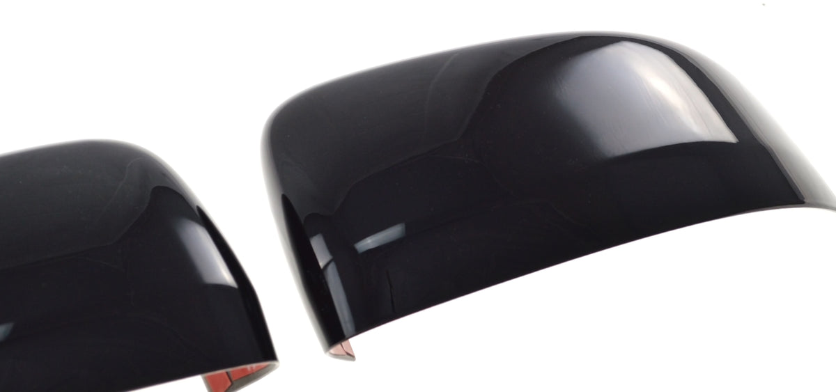 MC6187BLK 11-20 Dodge Durango 2 PCS Top Gloss Black Tape-on Mirror Cover Chrome Delete Kit