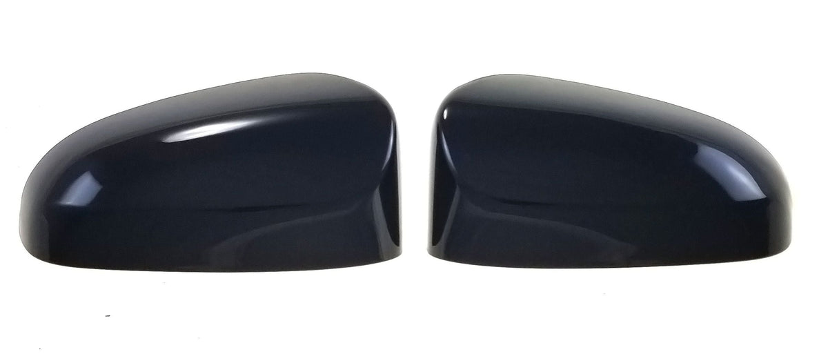 MC6195BLK 14-18 Toyota Corolla 2 PCS No Turn Signal Top Gloss Black Tape-on Mirror Cover Chrome Delete Kit