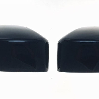 MC6196BLK 13-16 Ford Escape 2 PCS No Turn Signal Top Gloss Black Tape-on Mirror Cover Chrome Delete Kit