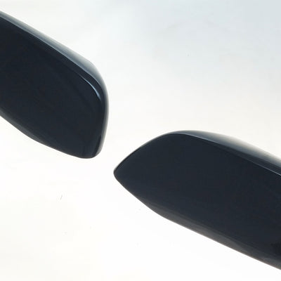 MC6197BLK 12-22 Honda CR-V 2 PCS No Turn Signal Top Gloss Black Tape-on Mirror Cover Chrome Delete Kit