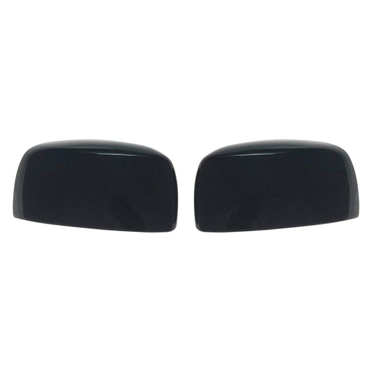 MC6217BLK 09-14 Volkswagen Routan 2 PCS Top Gloss Black Tape-on Mirror Cover Chrome Delete Kit