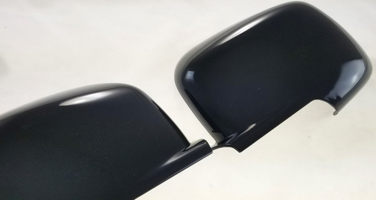 MC6219BLK 09-20 Dodge Journey 2 PCS Full Gloss Black Tape-on Mirror Cover Chrome Delete Kit