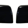 MC6228BLK 17-22 Nissan Titan Tow-style 2 PCS With Turn Signal Top Gloss Black Tape-on Mirror Cover Chrome Delete Kit