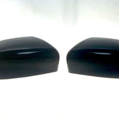 MC6232BLK 13-19 Nissan Sentra 2 PCS Top Gloss Black Tape-on Mirror Cover Chrome Delete Kit